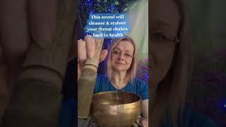 Unblock your throat chakra with singing bowl sound healing