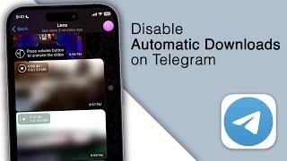 How to Disable/Stop Automatic Download on Telegram on iPhone!