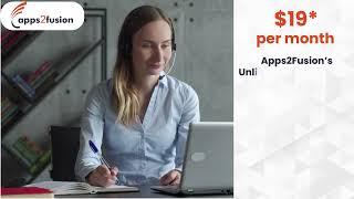 Build a career in cloud consulting with Apps2Fusion's Unlimited Subscription at $19* pm