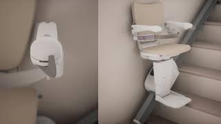 Slimmest straight stairlift: Handicare 1100 | Handicare Stairlifts