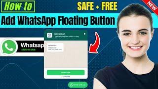 How To Add WhatsApp Floating Button in WordPress | Floating Chat Widget