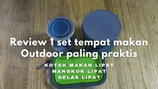 Review peralatan makan outdoor lipat ultralight / paling praktis dan ringan