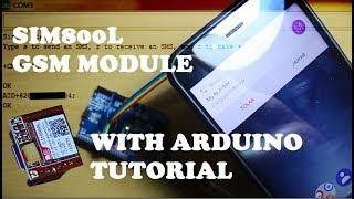 SIM800L with arduino Tutorial. How to send, receive SMS and make a call.