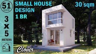 3 X 5 meters (30sqm.) SMALL House with 1-BEDROOM