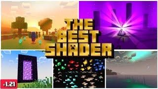 BEST SHADER for BEDROCK | MINECRAFT PE +1.21 - 1.20 #shaders