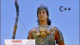 Mahabharat character Abhimanyu theme song by Graphics programming in c++