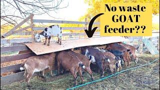 I FINALLY did it! Crack the goat code and STOP hay waste? DIY Goat Feeder