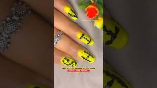 Easy nail art with the name of lord shiva || #viral #trending #nailart #nailpolish