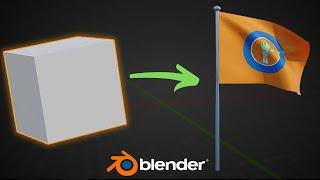 Create a Flag Animation in Blender in 1 Minute!