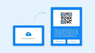 QR Code Scanner or Reader in HTML CSS & JavaScript | QR Code Reader in JavaScript