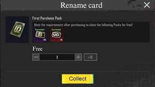 Get free rename card | Get rename card in pubg/bgmi | frank gaming