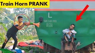 Viral Train Horn PRANK on Crazy MAN | Best PRANK of The Year 2024 | So Funny Videos | ComicaL TV