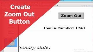 How to Create Zoom Out Button in pdf by using adobe acrobat pro