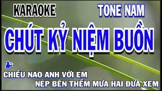 Karaoke Chút Kỷ Niệm Buồn.2025. Tone Nam.Thầy Tiến Kute