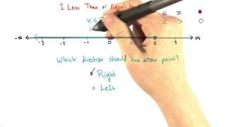 1 less than or equal to 2 - Intro Algebra Review