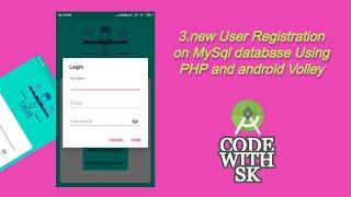 3.USER REGISTRATION[android volley and mysql php]