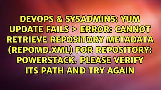 yum update fails ＞ Error: Cannot retrieve repository metadata (repomd.xml) for repository:...