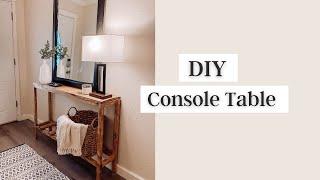 DIY $20 Console Table | Entryway Makeover