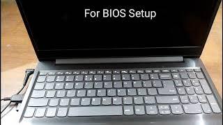 Lenovo ideapad S145 bios setup & boot menu setting