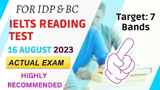 IELTS reading practice test with answers general training | august 2023