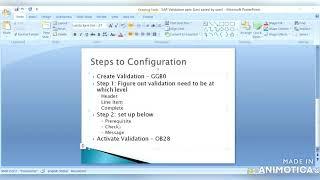 SAP S/4 HANA FICO| How to configure and steps related  to SAP Validation|