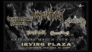 Immolation in NYC on March 19, 2022 with Demolition Hammer, Mortician, Black Anvil, Funeral Leech