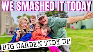 WE SMASHED IT | HUGE GARDEN TIDY, SORT & DECLUTTER | The Sullivan Family