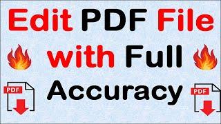 PDF Tutorials | Edit PDF File with Full Accuracy | More than 100 PDF Tools | Very Helpful