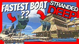 Stranded Deep - Fastest Raft - Are two sails better than one??