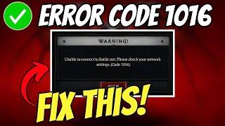 How to Fix Diablo 4 Error Code 1016