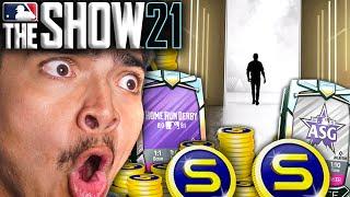 MY BIGGEST PACK OPENING EVER!! 100K+ STUBS MADE!! MLB The Show 21 Pack Opening