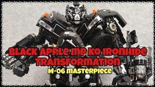 Transformation video for Black Apple Mpm-06 KO Ironhide masterpiece figure M-06