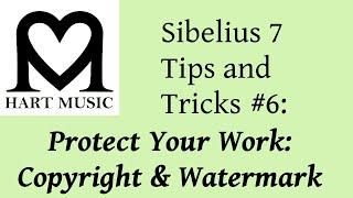 Sibelius 7 Tips & Tricks #6: Copyright & Watermark