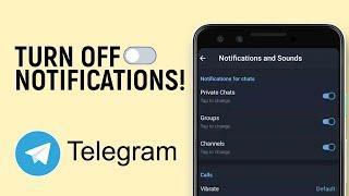 How to Turn OFF Notifications in Telegram