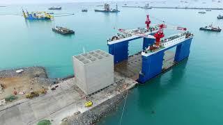 The Quay Wall construction at MPS using Caissons cast on land