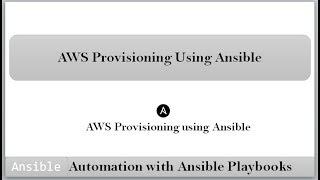 Introduction AWS Provisioning using Ansible |Environment setup for Ansible to work with AWS Cloud