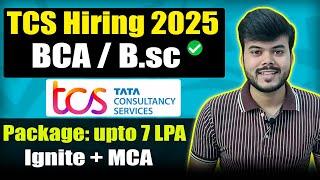 TCS Smart Hiring 2025 for BCA Bsc | What is Ignite and Smart? | Apply Now