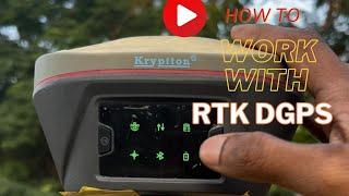 "What is RTK-DGPS (KRYPTON)? | What are its components ? How to operate the device and Export Data ?