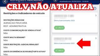 Documento CRLV não atualiza na carteira digital | Restrição administrativo e Bloqueio diversos