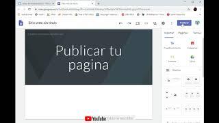 Como publicar y compartir mi Sitio Web en Sites de Google