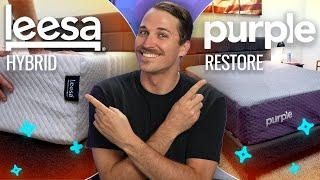 Purple vs Leesa Mattress | Hybrid Reviews (MUST WATCH)