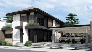 2 Storey Modern Contemporary House - Witness the Spectacular Design