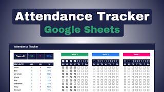 How to Build an Attendance Tracker in Google Sheets