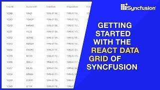 Getting Started with the React DataGrid Component