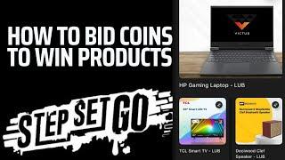 How to Bid Coins to win Products Live in Tamil | Step Set Go #stepsetgo