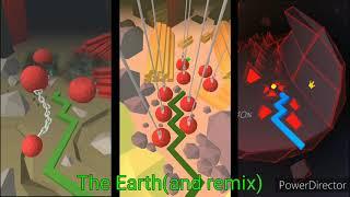 Dancing line 3rd Anniversary VS Original level (P.S. Not "strom", is "storm")