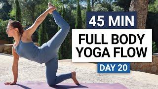 45 Min Full Body Yoga Flow | Day 20 - 30 Day Yoga Challenge