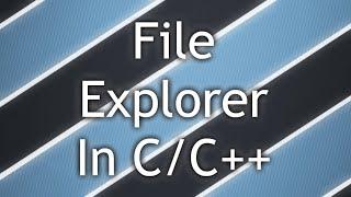 How to list all the files and folders from a directory, like a File Explorer with C/C++