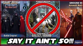 Is Capital Games Removing "Old" Assault Battles From Star Wars Galaxy of Heroes???