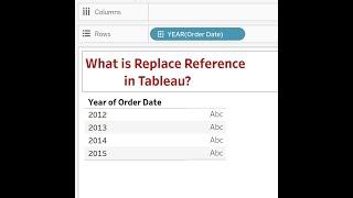 What is Replace Reference in Tableau? | How to apply replace reference? | Learn Tableau
